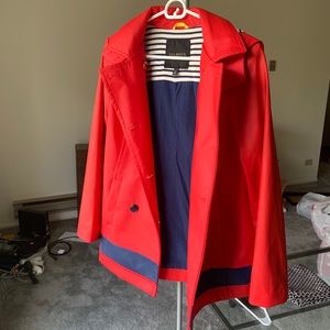 Talbots Red Rain Jacket